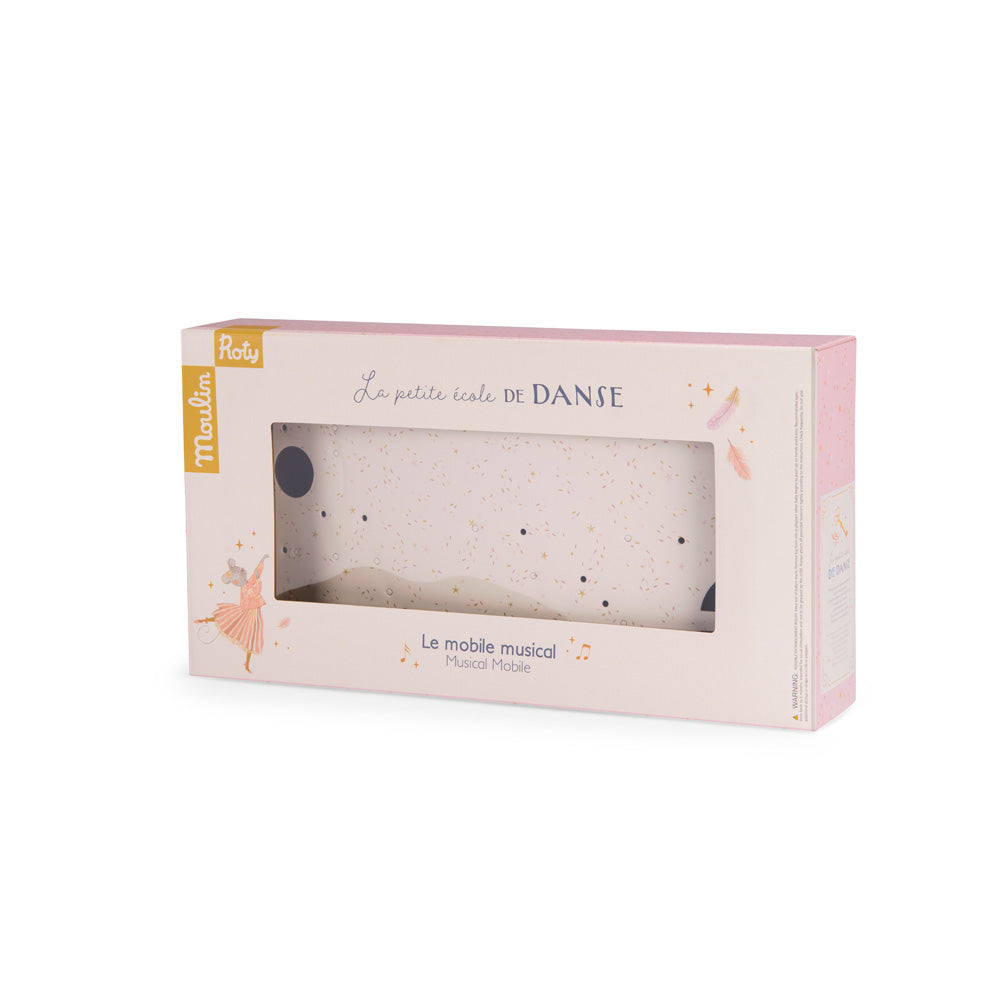 Muziekmobiel – La Petite École de Danse (muis, zwanen & sterren)