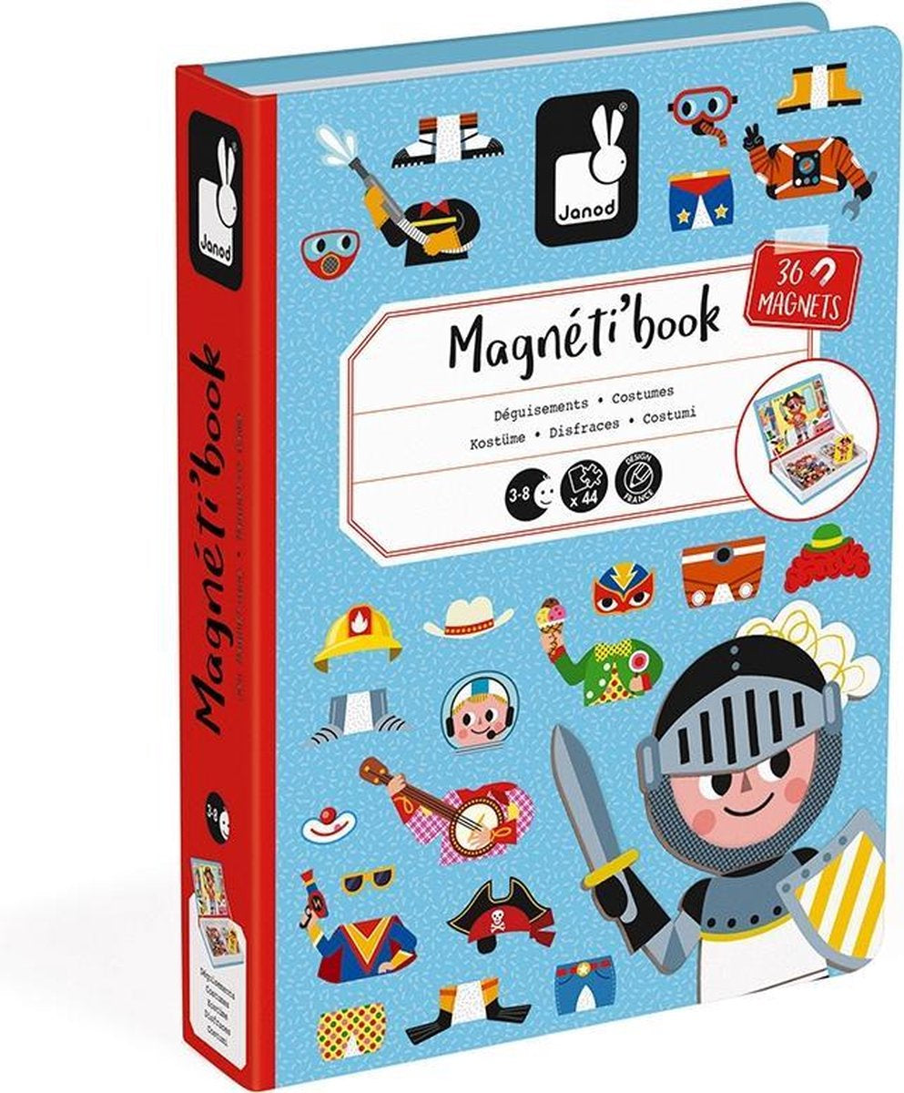 Janod Magnetibook - Verkleedfeest jongens