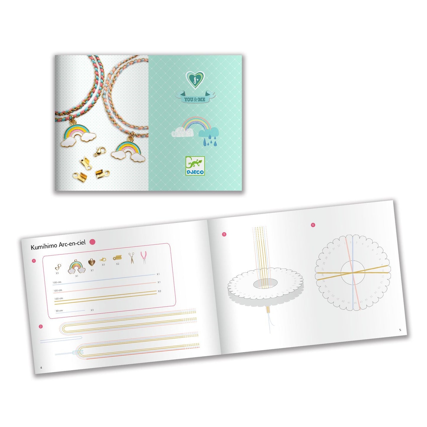 You & Me Kumihimo Arc-en-ciel