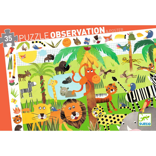 Puzzles observation La Jungle - 35 pcs