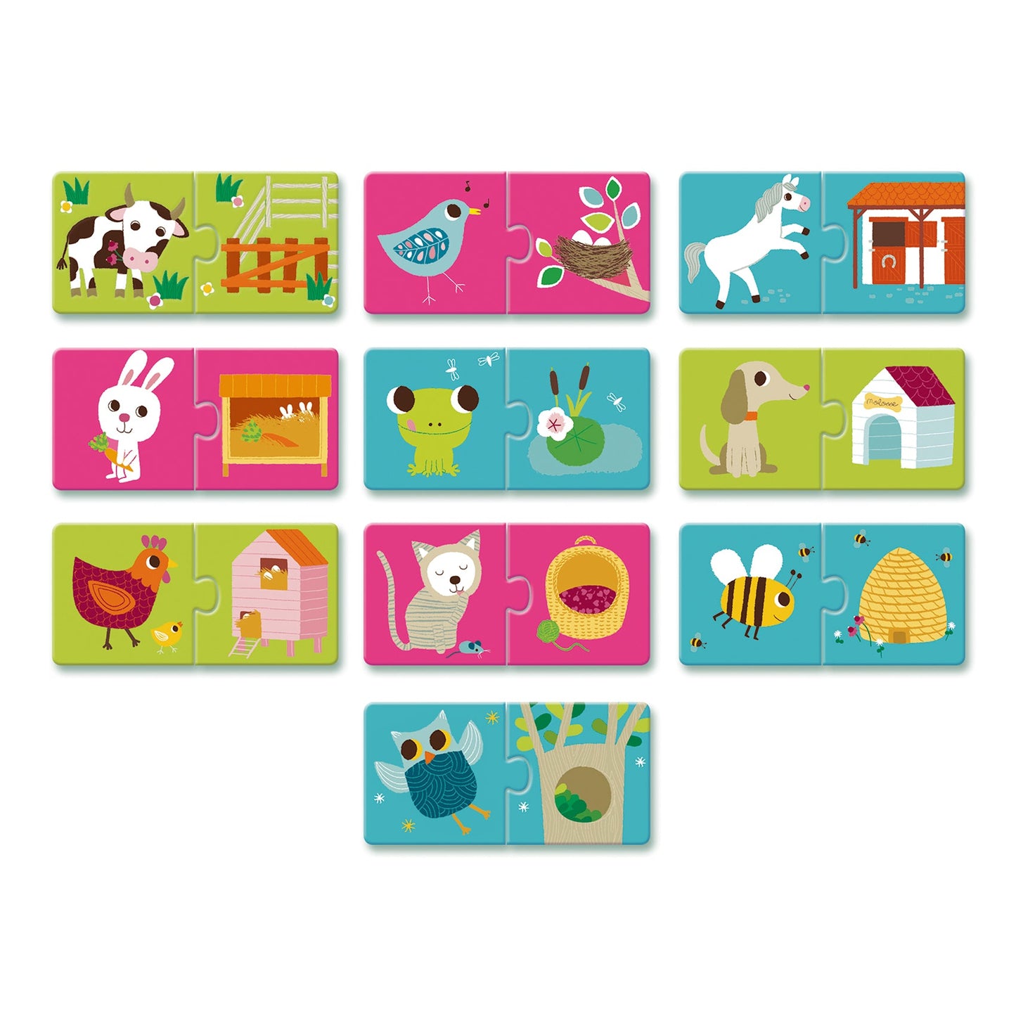 Puzzles duo-trio Duo Habitat