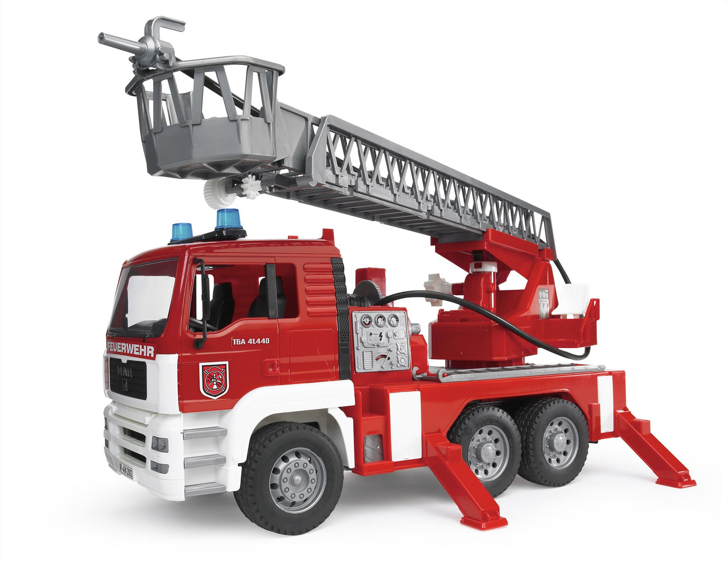 Bruder MAN TGA brandweer ladderwagen met licht en geluid