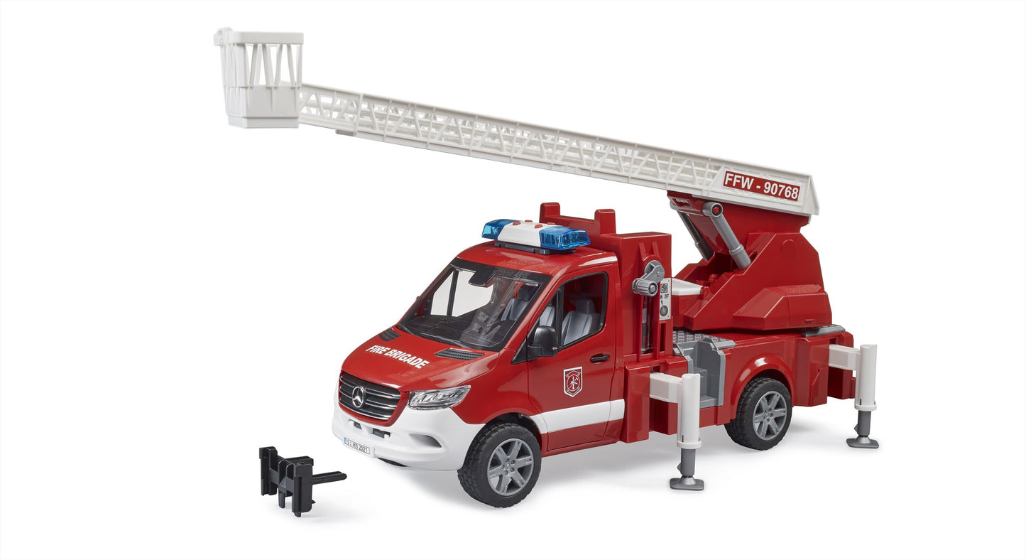 Bruder Mercedes Benz Sprinter brandweerwagen met licht en geluid
