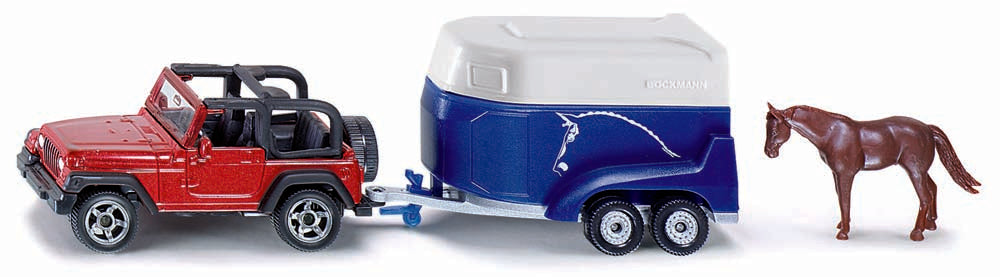 Siku trailer en paard