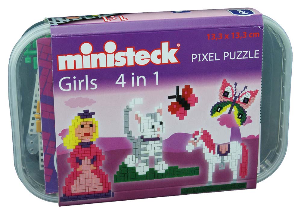 Ministeck Girls 4in1 - Plastic Box - 500pcs