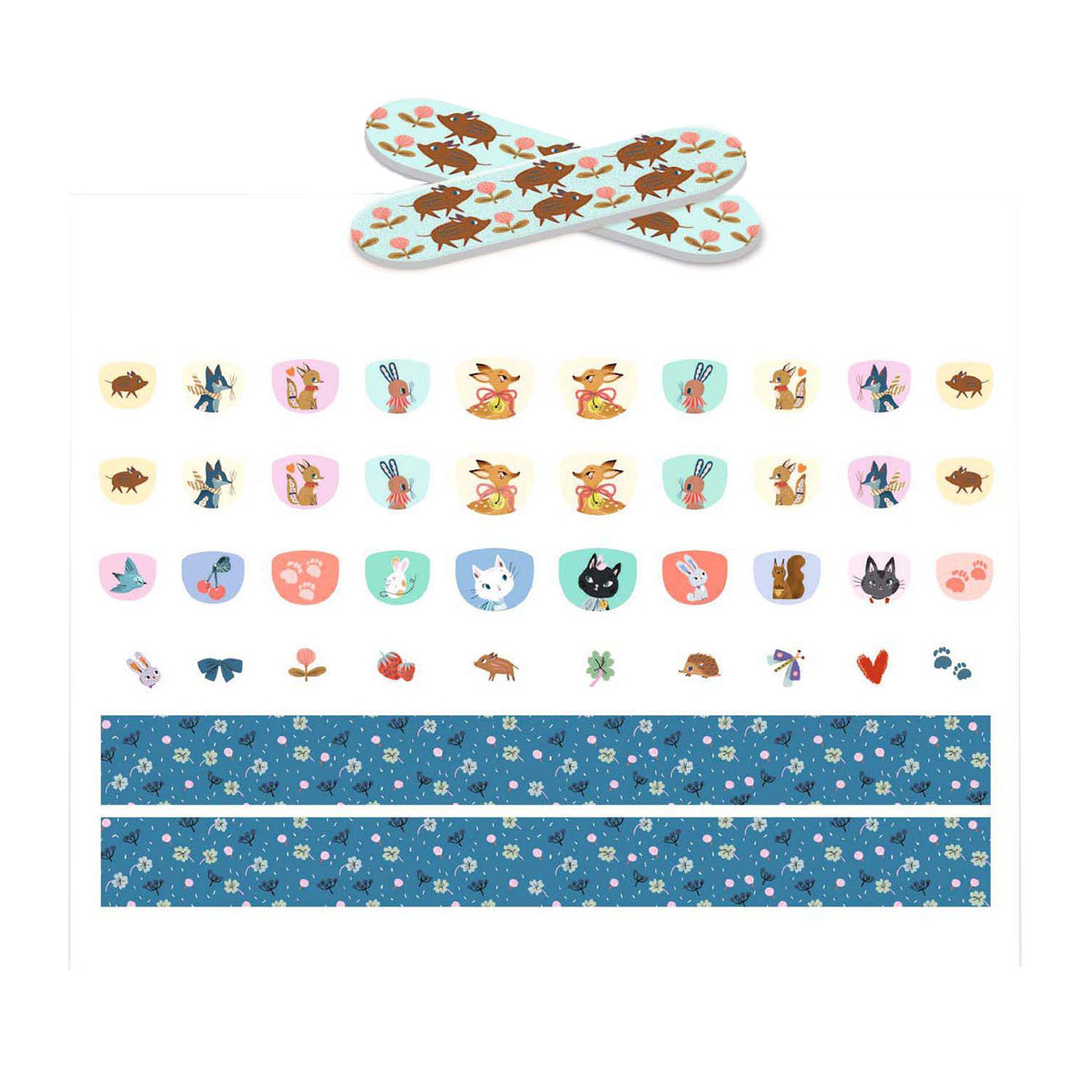 Nail stickers blauw