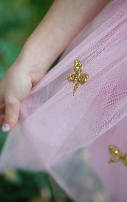 Gold Butterfly Dress with Wings, SIZE US 5-7