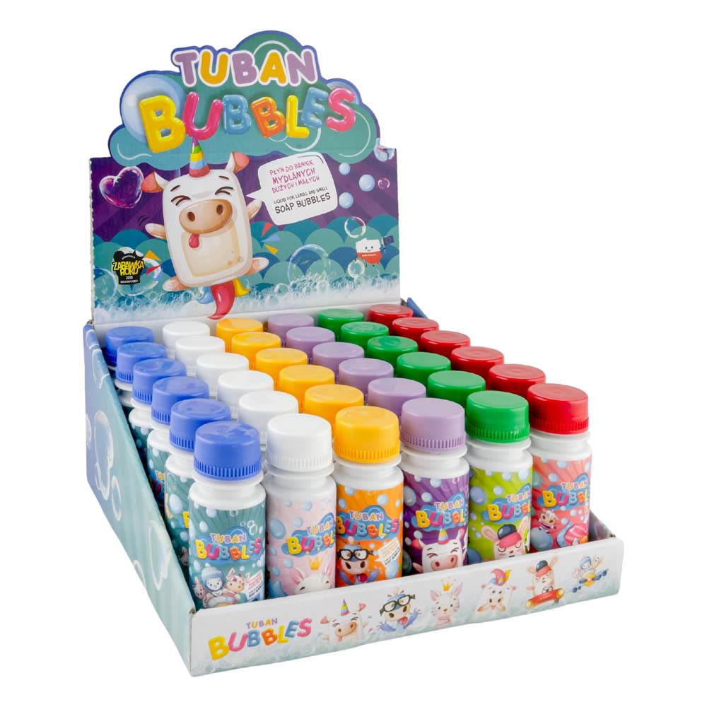 Tuban - Display Small Soap Bubbles – Mix 36 Pcs. X 60 ML