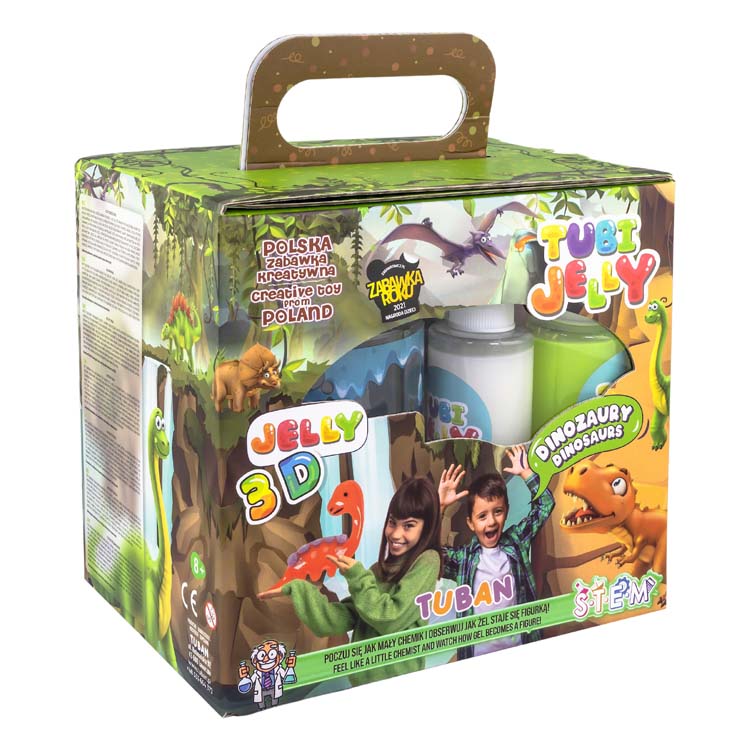 Tuban - Tubi Jelly Set With 6 Colors And Small Aquarium – Dinosaurs