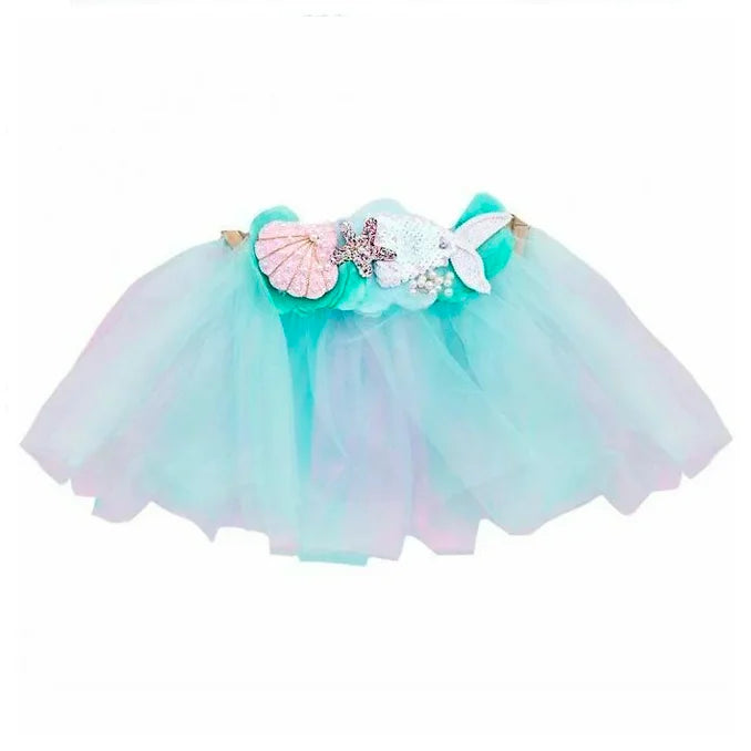 Mermalicious Tutu, Pastel/Aqua, SIZE US 4-6