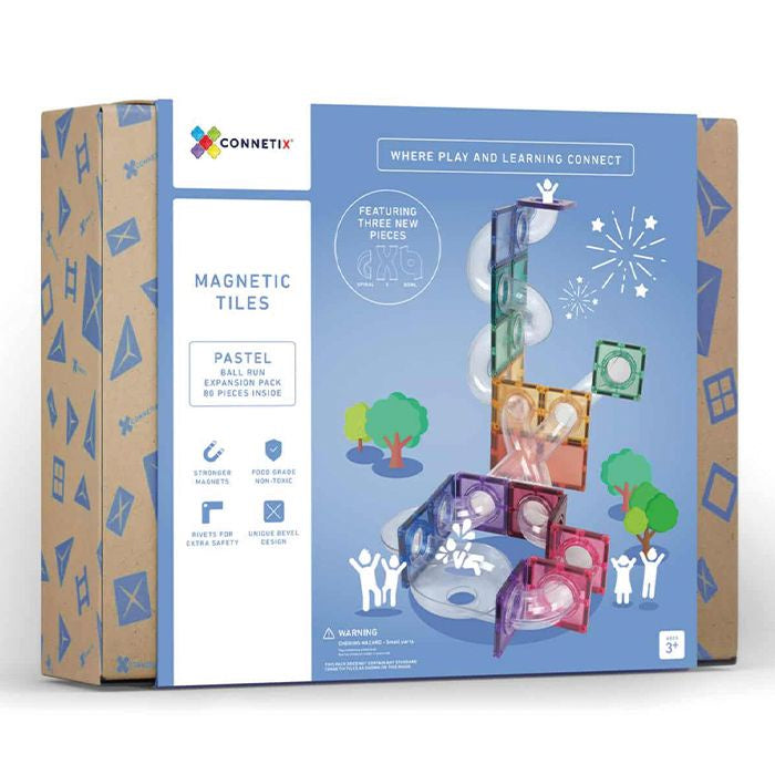 Connetix Tiles Pastel Ball Run Expansion Pack (80st)