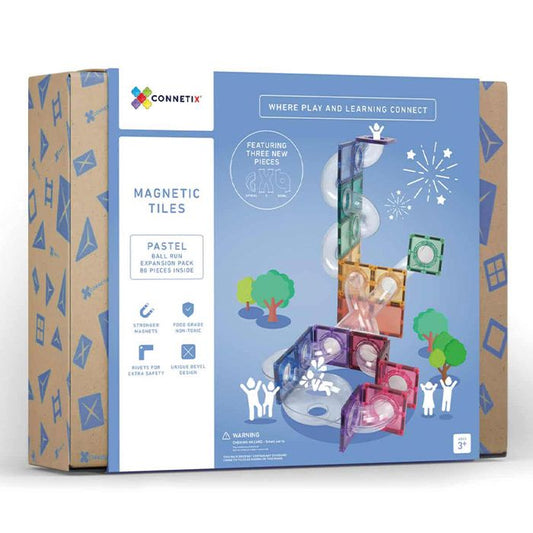 Connetix Tiles Pastel Ball Run Expansion Pack (80st)