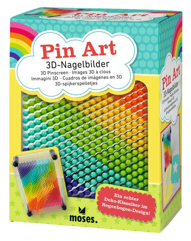 Pin art 3D regenboog