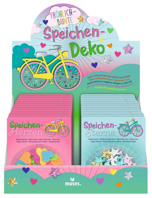 Spaakdecoratie metallic sterren/hartjes 2 assorti