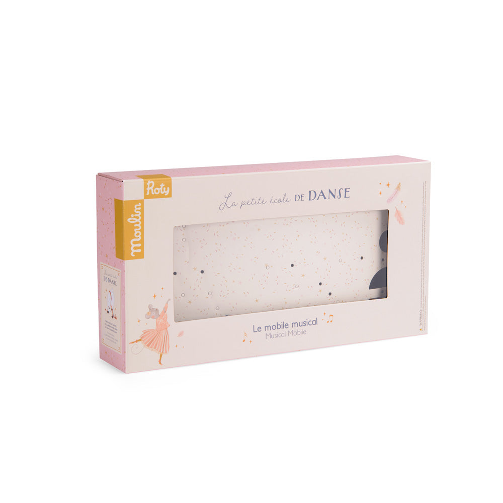Muziekmobiel – La Petite École de Danse (muis, zwanen &amp; sterren)