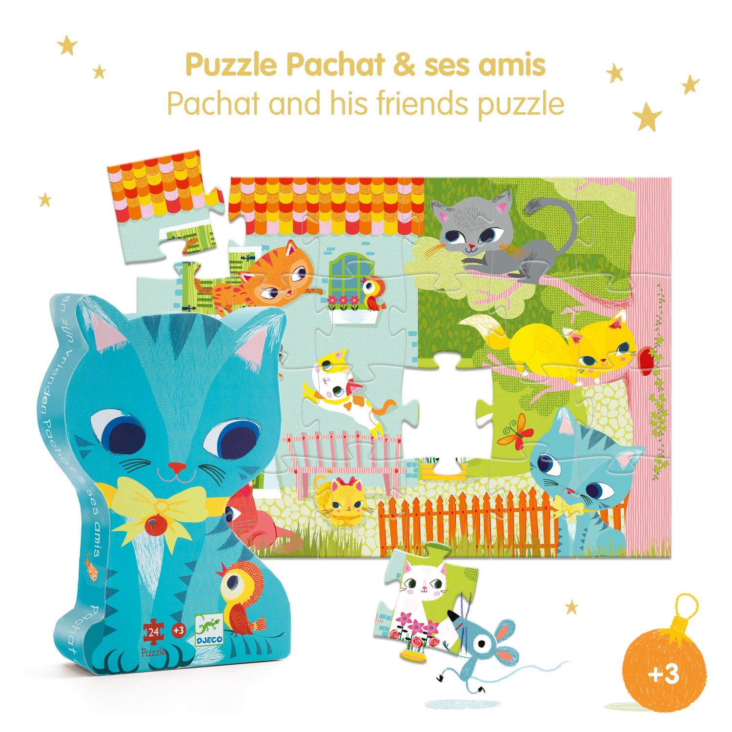 Puzzles silhouettes Pachat & ses amis - 24 pcs