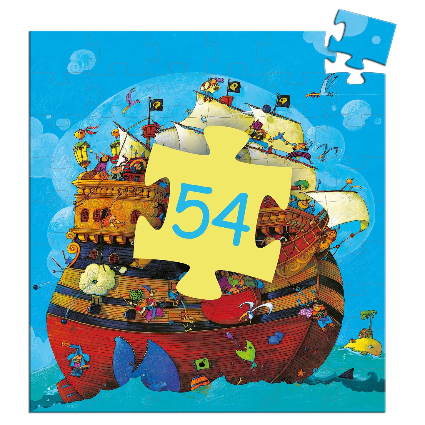 Puzzles silhouettes Bateau de Barberousse - 54pcs