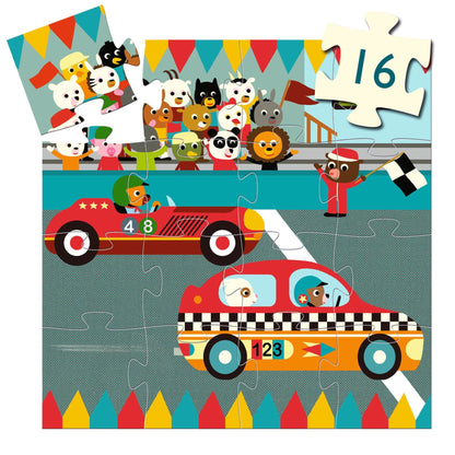 Puzzles silhouettes Le bolide - 16 pcs