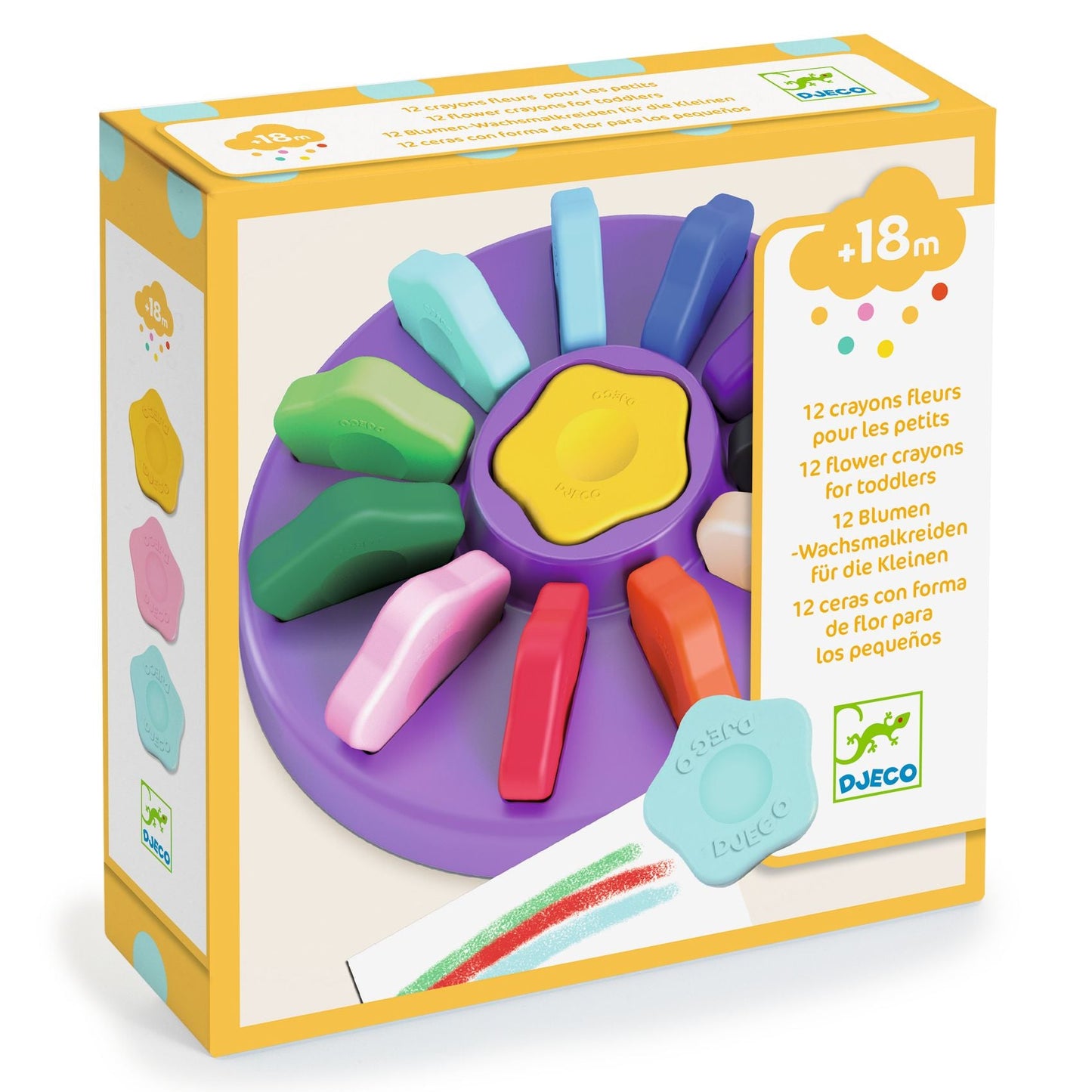 Les couleurs des petits 12 crayons fleurs