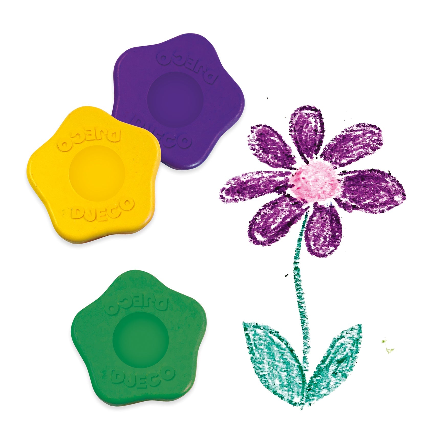 Les couleurs des petits 12 crayons fleurs