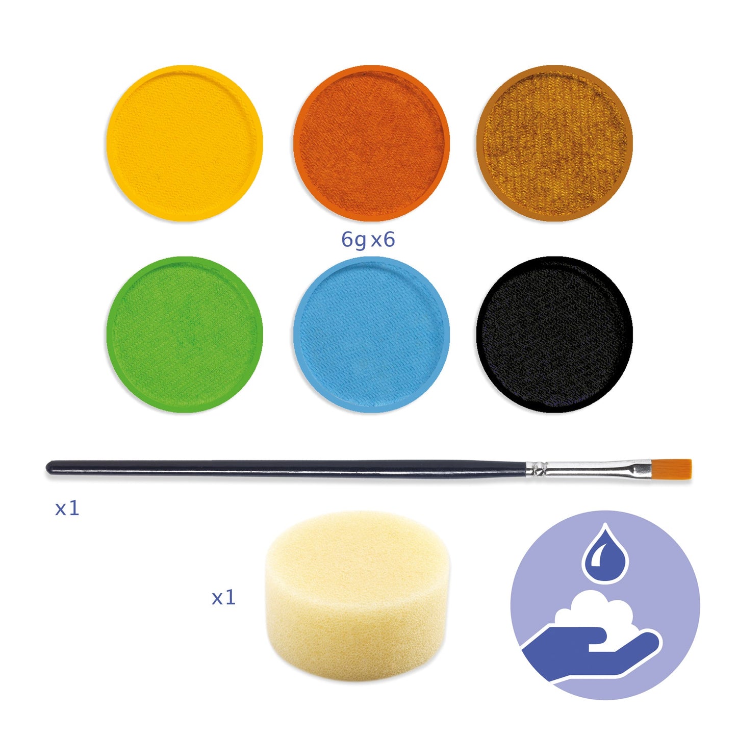 Palettes et accessoires Palette 6 couleurs - Nature