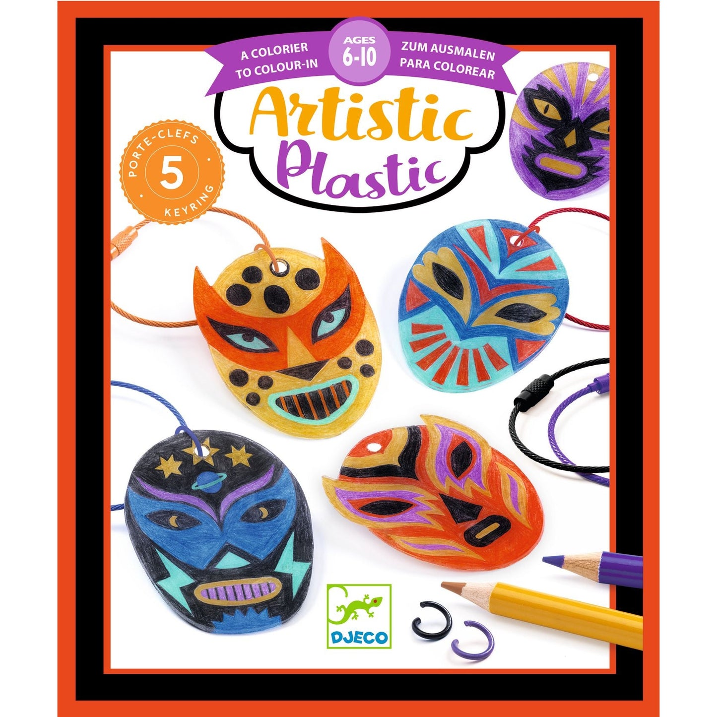 Artistic Plastic Porte-clefs catcheurs
