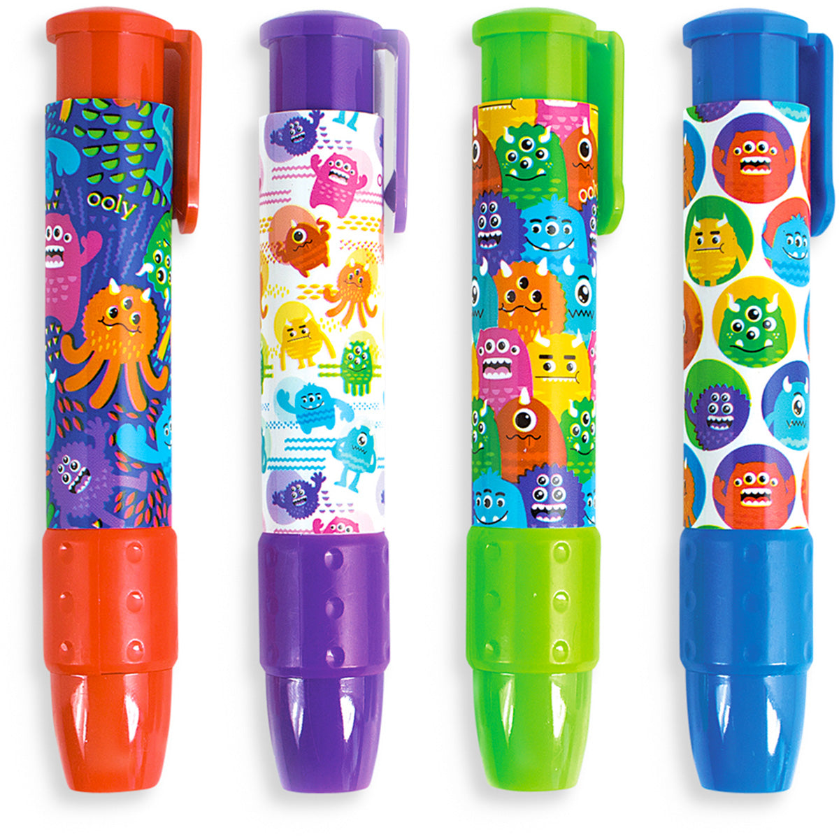 Ooly - Click It Erasers - Tub of 24 - Monsters