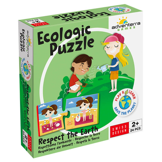 Eco puzzel respect the earth
