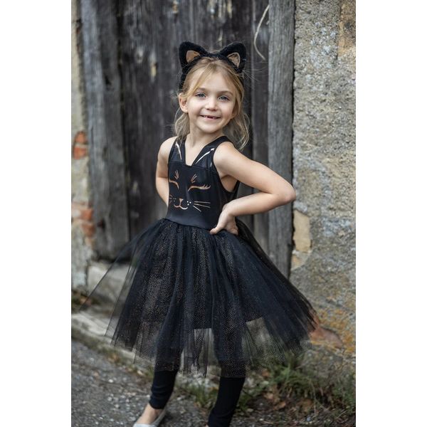 Black Cat Dress with Headband, SIZE US 5-6