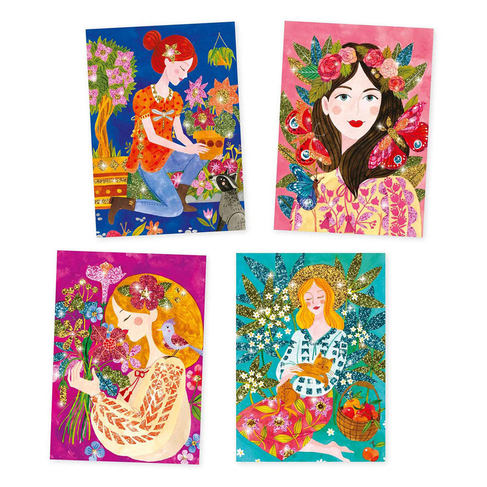 Tableaux à pailleter Le parfum des fleurs