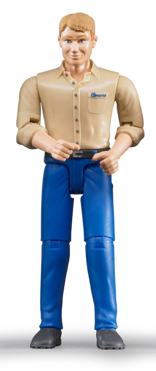 Bruder bworld Man met blauwe broek