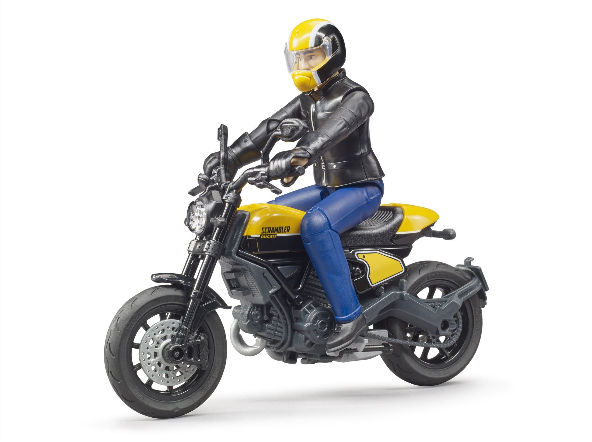Bruder bworld Motor Scramble Ducati Full Throttle met motorrijder