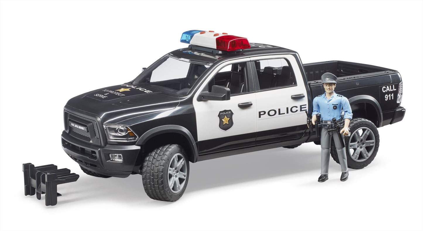 RAM 2500 politietruck met speelfiguur