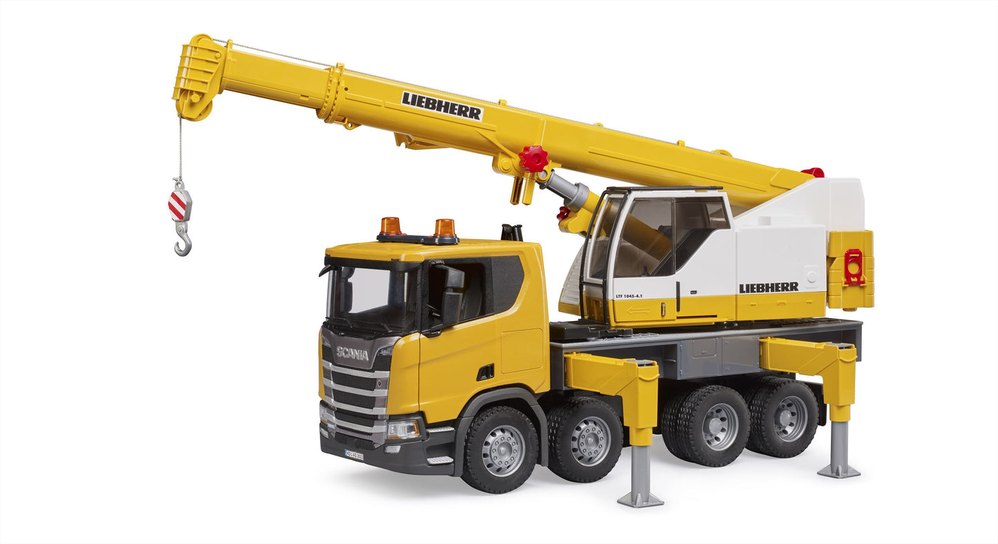 Bruder Scania Super 560R Liebherr Kraan met licht en geluid