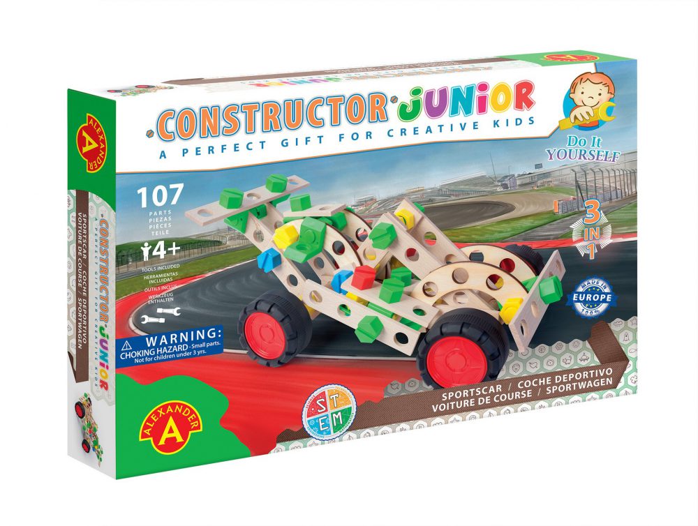 Constructor Junior - 3×1 – Sportscar - 107pcs