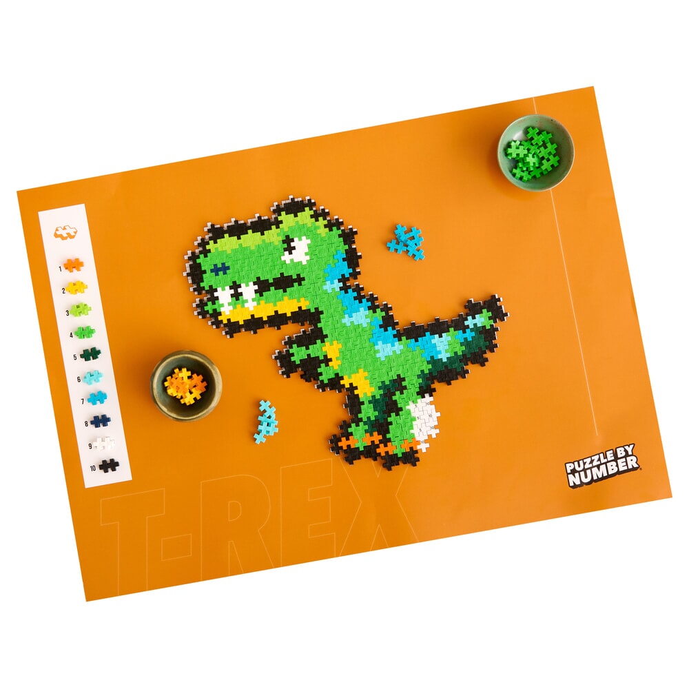 Puzzel by number dino