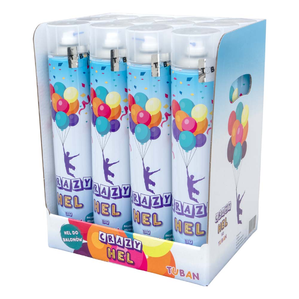 Display Party Helium for Balloons 12 stuks