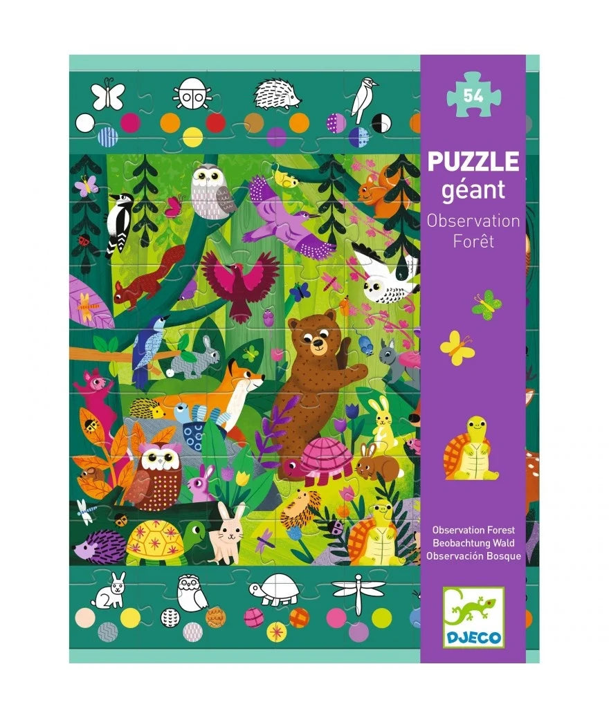 Puzzles géants Observation forêt