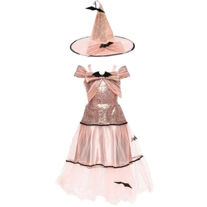 Glam Witch Dress & Hat, SIZE US 5-6