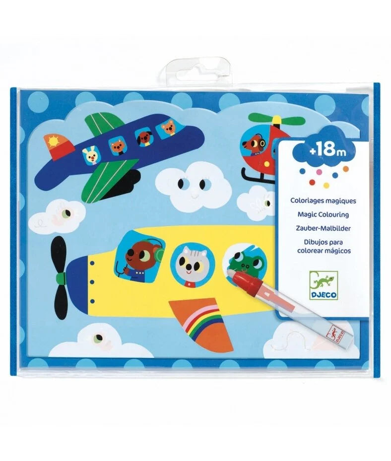 Coloriage pour les petits Caché dans le ciel