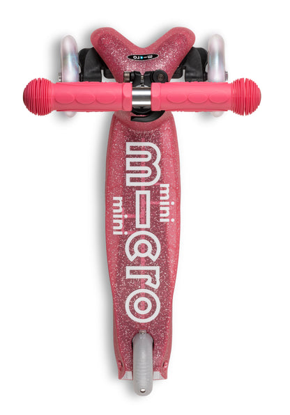 Mini Micro step Deluxe Fairy Glitter LED - 3-wiel kinderstep - Roze