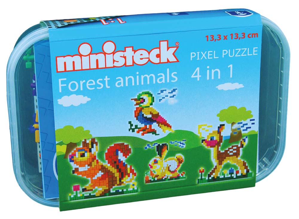 Ministeck Forest Animals 4in1- Midi Box - Plastic Box - 500pcs