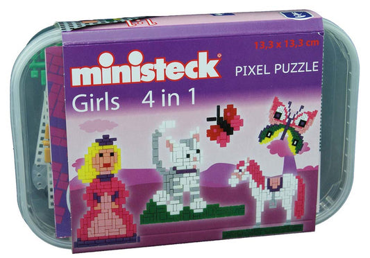 Ministeck Girls 4in1 - Plastic Box - 500pcs