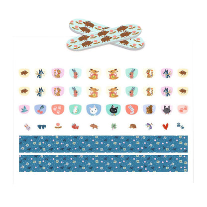 Nail stickers blauw