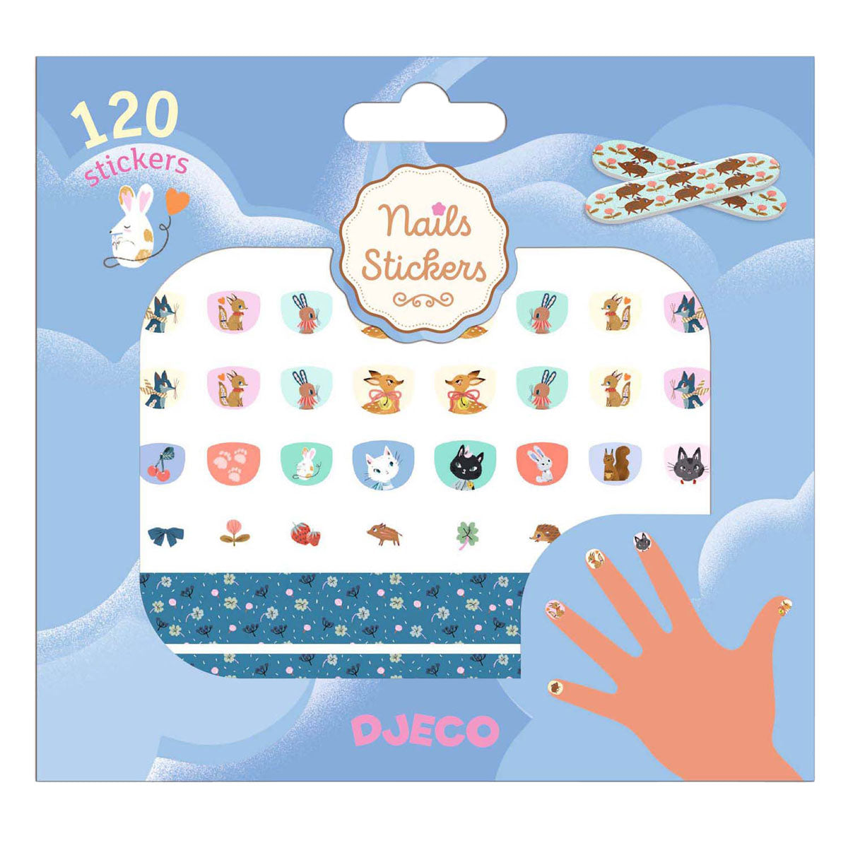 Nail stickers blauw