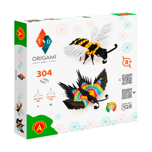 ORIGAMI 3D Bee and Buterfly - 304pcs