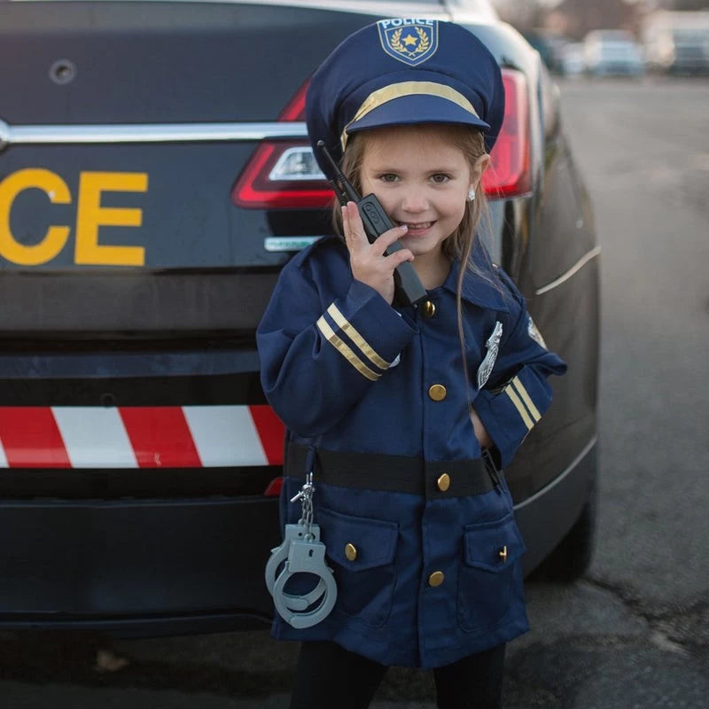 Police Officer Jacket with Hat & Accessory Set (5 pcs), SIZE US 5-6
