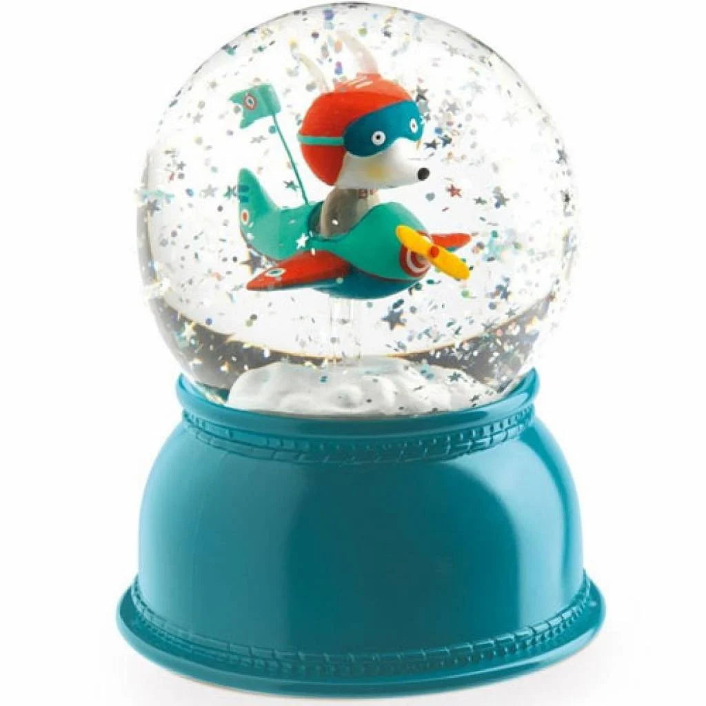 Veilleuses boule à neige Avion