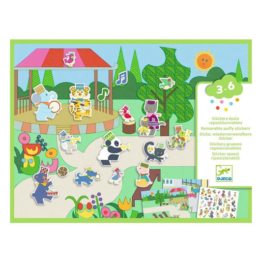 Muziek park stickers