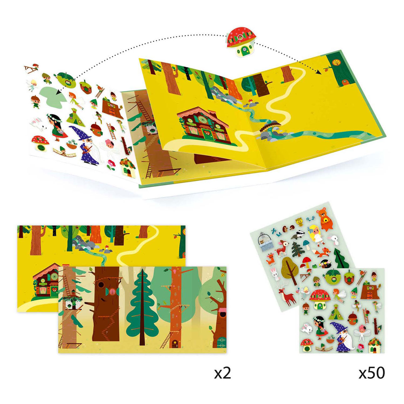 Stickers  La forêt magique
